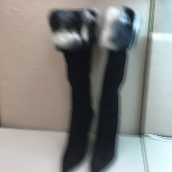 NWOT Garolini knee high suede boots - Picture 5 of 8